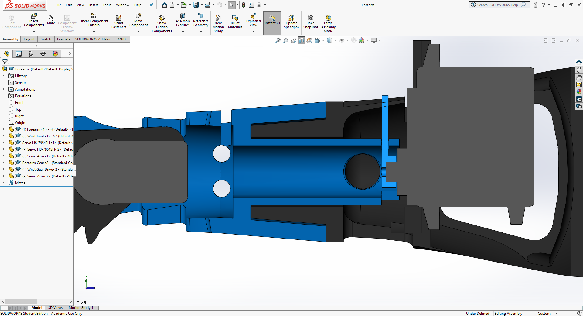 Forearm Cutout Design